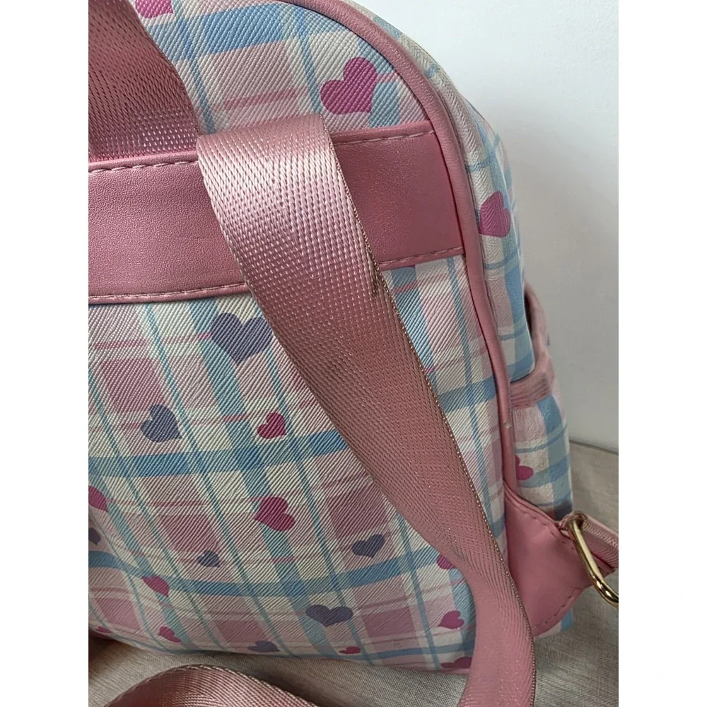 Sanrio Cinnamoroll mini backpack Pink Blue Plaid